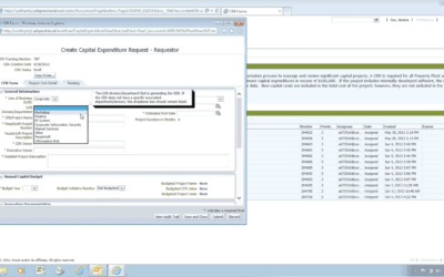 PeopleSoft Capital Expenditure Request Process